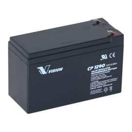 Vision CP1290 12 volts blybatteri 9,0Ah